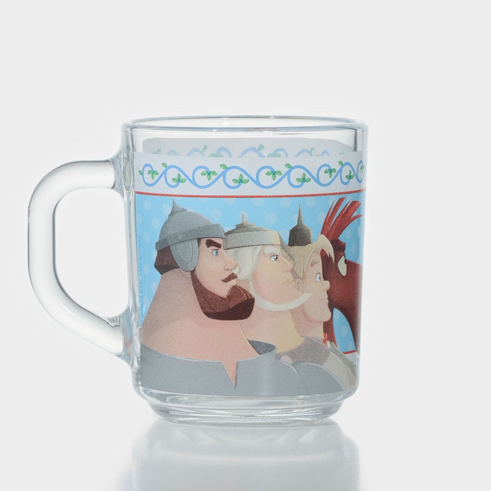 Кружка стеклянная &laquo;Три Богатыря&raquo;, 230 мл