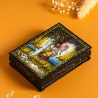 Шкатулка &laquo;Русская красавица&raquo;, 10&times;14 см, лаковая миниатюра