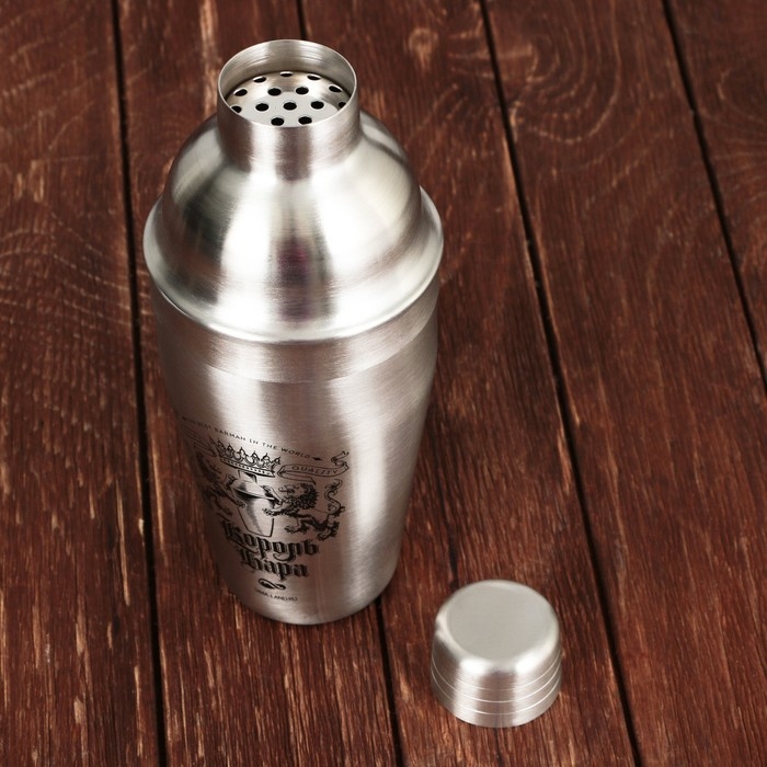 Подарочный набор барный &laquo;Король вечеринки&raquo;: 5 предметов, карточки с рецептами