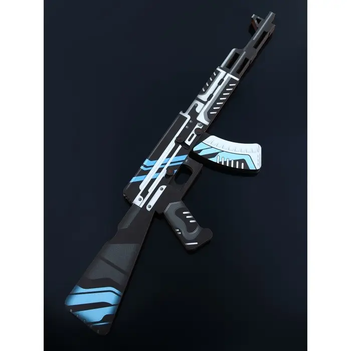 Набор сувенирное оружие &laquo;Геометрия&raquo;, автомат, пистолет, нож охотничий, 3 шт