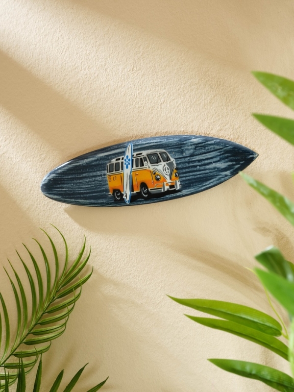 Панно "Доска для сёрфа "Сплитти" дерево 30х7 см