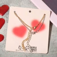 Кулоны &laquo;Неразлучники&raquo; trust me, цвет чёрный в серебристо-золотом, 47 см