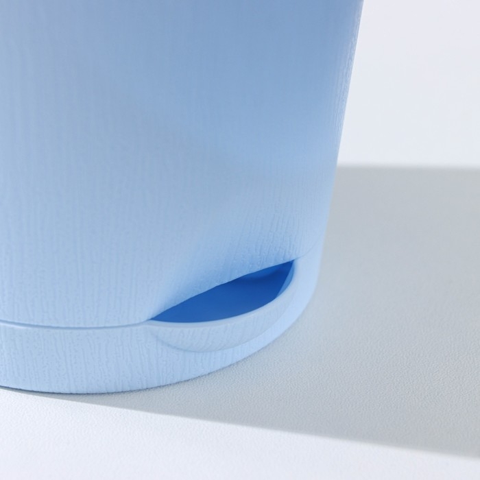 Горшок для цветов с прикорневым поливом &laquo;Альянс&raquo;, 0,4 л, d=10 см, h=8,5 см, голубой