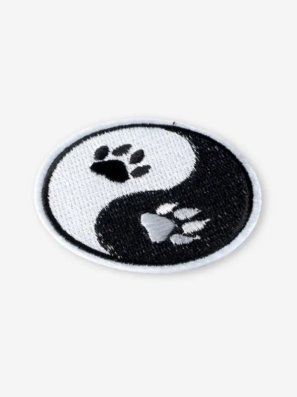 Термоаппликация &laquo;Инь-Ян&raquo;, 6&times;6 см, чёрно-белая