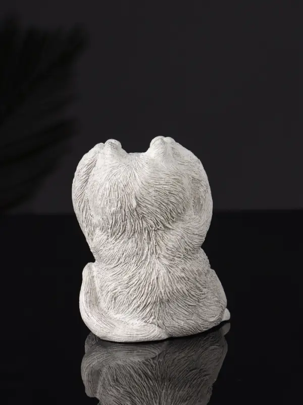 Набор статуэток "Три кота: ничего не вижу, не слышу, не говорю" 7 см, серый