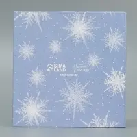 Коробка для кондитерских изделий с пластиковой крышкой &laquo;С Новым годом!&raquo;, 13 х 13 х 3 см