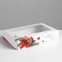 Коробка складная &laquo;С Новым годом!&raquo;, 20 х 12 х 4 см