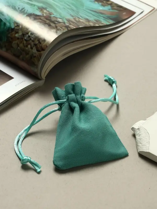 Мешочек подарочный &laquo;Хлопок&raquo;, 7&times;9 см, тиффани