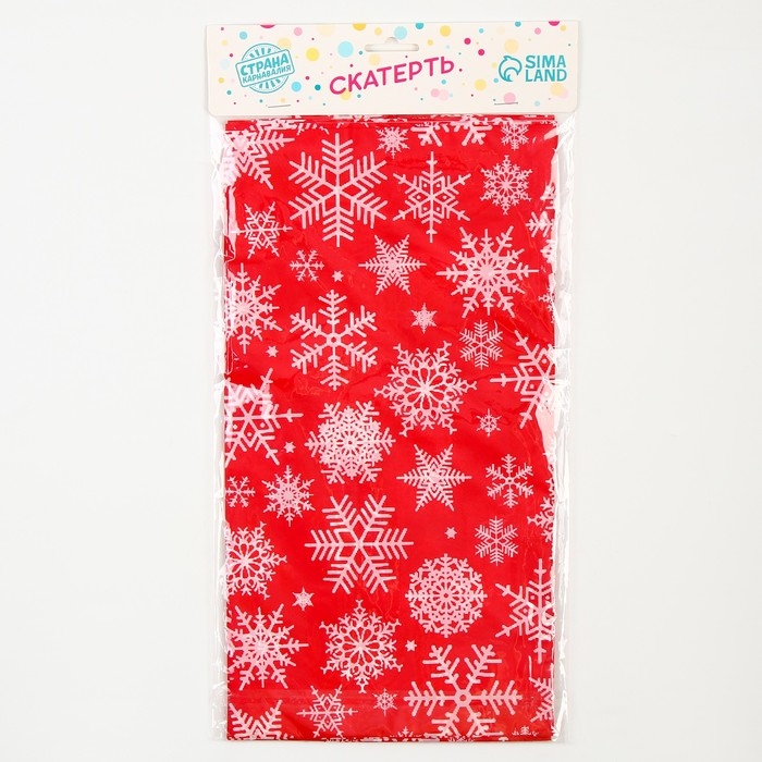 Скатерть &laquo;Снежинки&raquo;, 137х274 см.