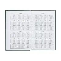 Ежедневник датир 2026г А5 168л б/вин, Зеленый ТЕМНЫЙ