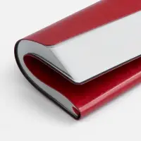 Ежедневник Nebraska Flex, недатированный, красный с серебристым