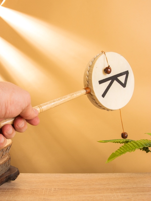 Сувенирный музыкальный инструмент Клон Тонг "Райдо" 30 см, МИКС