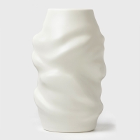 Ваза для цветов 9х6х20 см, цвет белый