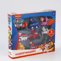 ЩЕНЯЧИЙ ПАТРУЛЬ Игровой набор машинок, 9 машинок