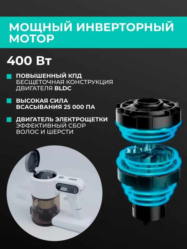 Вертикальный пылесос (беспроводной) для дома T-VCH-65