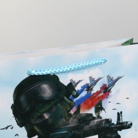 Пакет подарочный ламинированный вертикальный, упаковка, &laquo;С 23 февраля&raquo;, M 26 х 30 х 9 см