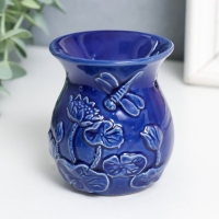 Аромалампа керамика "Стрекоза в цветах" МИКС 7х7х8 см