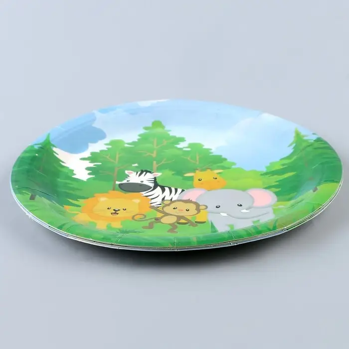 Тарелка бумажная &laquo;Зверюшки&raquo;, в наборе 6 шт.