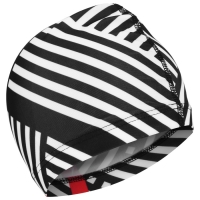 Шапочка для плавания взрослая ONLYTOP &laquo;Чёрно-белая&raquo;, тканевая, обхват 54-60 см