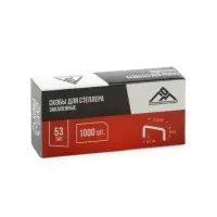 Скобы для мебельного степлера ЛОМ, закалённые, тип 53, 6 мм, 1000 шт.