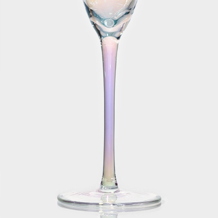 Набор бокалов для шампанского стеклянный Magistro &laquo;Жемчуг&raquo;, 270 мл, 7,5&times;26 см, 2 шт, цвет перламутровый