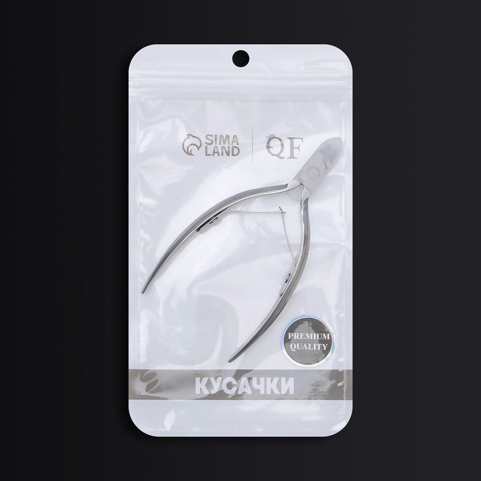 Кусачки маникюрные для кутикулы &laquo;Premium&raquo;, двойная пружина, 11,5 см, длина лезвия - 8 мм, цвет серебристый