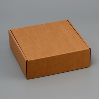 Коробка самосборная, крафт, 21 х 21 х 7 см