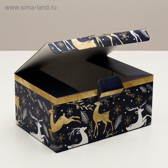 Коробка подарочная новогодняя складная &laquo;Новогоднее волшебство&raquo;, 22 х 15 х 10 см, Новый год