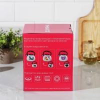 Чайник со свистком из нержавеющей стали Доляна &laquo;Лиса&raquo;, 3 л, с индикатором нагрева