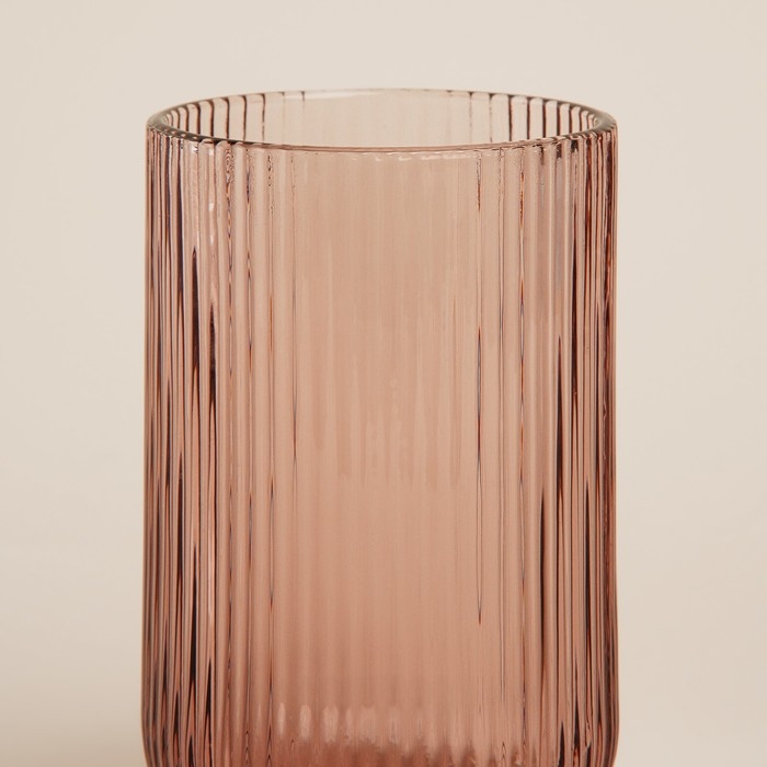 Набор стаканов стеклянный SL Home &laquo;Модерн&raquo;, 400 мл, 8&times;13 см, цвет розовый