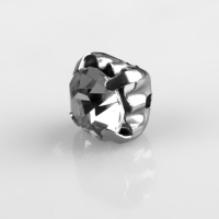 Стразы пришивные &laquo;Круг&raquo;, в оправе, d = 6 мм, 100 шт, цвет белый