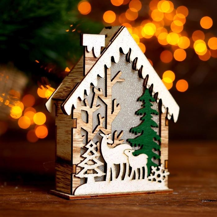 Световой декор настольный &laquo;Домики&raquo; 12,5 см, МИКС