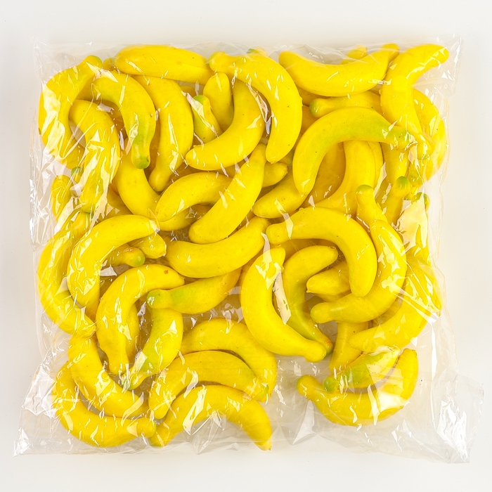 Декор &laquo;Бананы&raquo;, набор 50 шт., размер 6,5&times;1,5 см