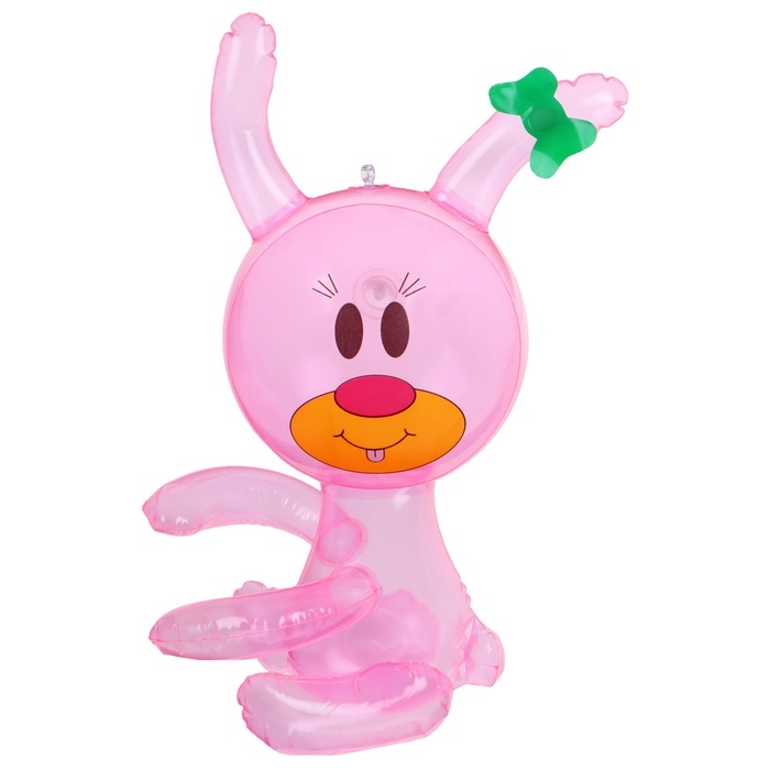 Игрушка надувная &laquo;Зайчик&raquo;, 35 см, цвет розовый