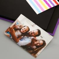 Фотоальбом 25 листов (уголки+кольца) "Бабочка" тиснение 19х27х3 см