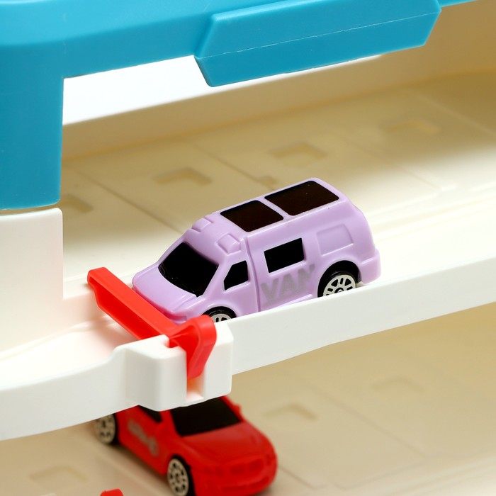 Парковка &laquo;Городская&raquo;, с лифтом, 3 уровня, 4 машинки, световые и звуковые эффекты