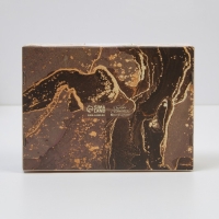 Коробка для эклеров, кондитерская упаковка, 4 вкладыша, &laquo;Мрамор&raquo;, 20 х 15 х 5 см