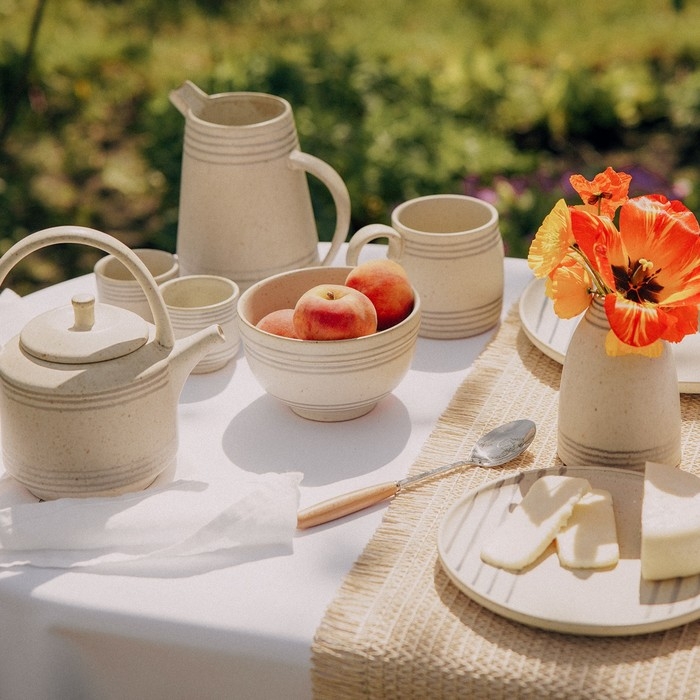 Молочник керамический SL Home &laquo;Райяс&raquo;, 1,3 л, 16,5&times;13&times;18 см, цвет бежевый