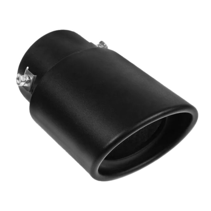 Насадка на глушитель 16.7&times;10 см, посадочный 76 мм, черный мат