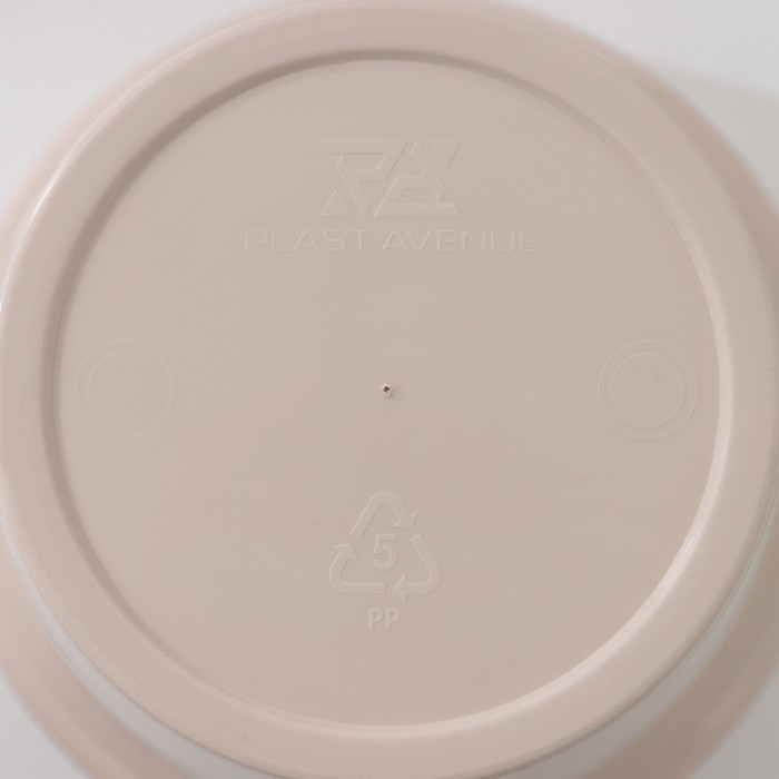 Кашпо для цветов со вставкой &laquo;Порто&raquo;, 1 л, цвет жемчужный