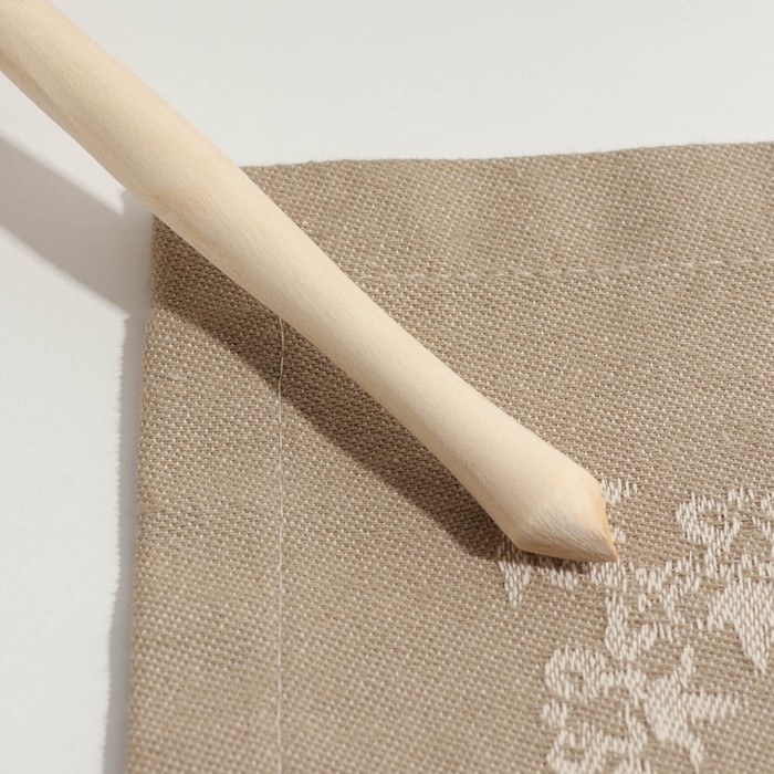 Ложка полубаская, без росписи, хемпельная, 19&times;6 см