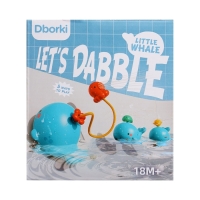 Фонтанчик для ванны &laquo;Китенок&raquo;, 4 насадки, 1 шарик, работает от батареек