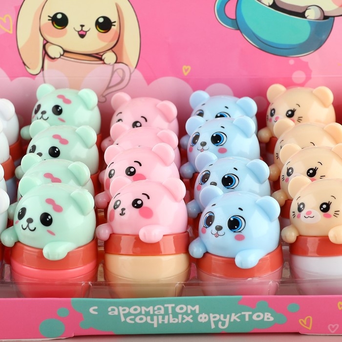 Блеск для губ &laquo;Зверюшки&raquo;, 10 гр, фруктовый аромат