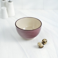 Салатник керамический Доляна &laquo;Морской мир&raquo;, 800 мл, d=14 см, цвет бордовый