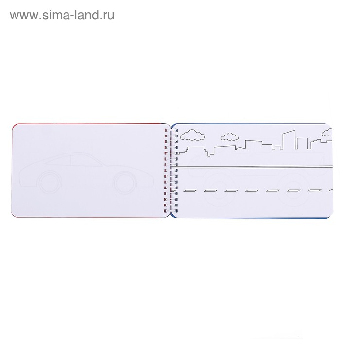 Альбом с наклейками и трафаретами &laquo;Крутые тачки&raquo;, 72 стр.