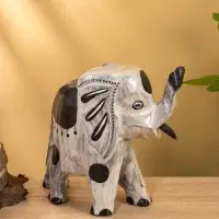 Сувенир "Слоник на прогулке" дерево 11х25х25 см