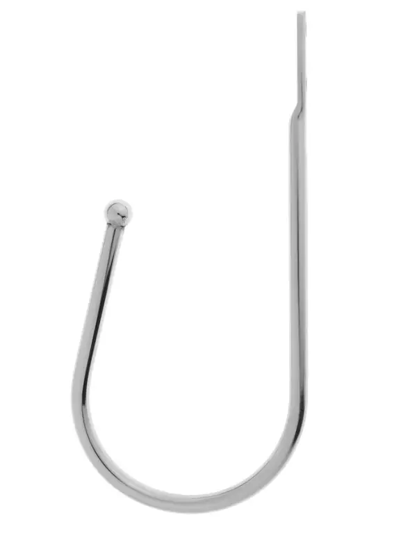 Крючок для штор ТУНДРА KS011, однорожковый, цвет хром, 2 шт