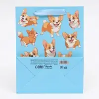 Пакет подарочный &laquo;Милые пёсики&raquo;, MS 18 &times; 23 &times; 10 см