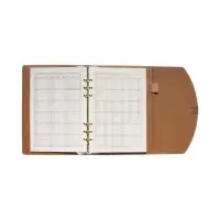 Органайзер на кольцах, A5, с клапаном, 80л, линия, к/зам, Бирюзовый