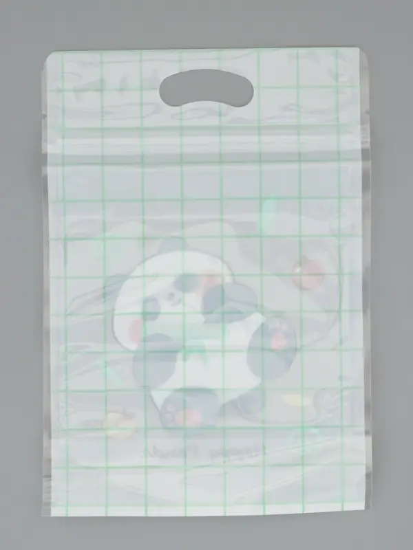 Пакет подарочный, с zip-lock застежкой, "Счастливая панда", 15х23 &plusmn; 1см МИКС